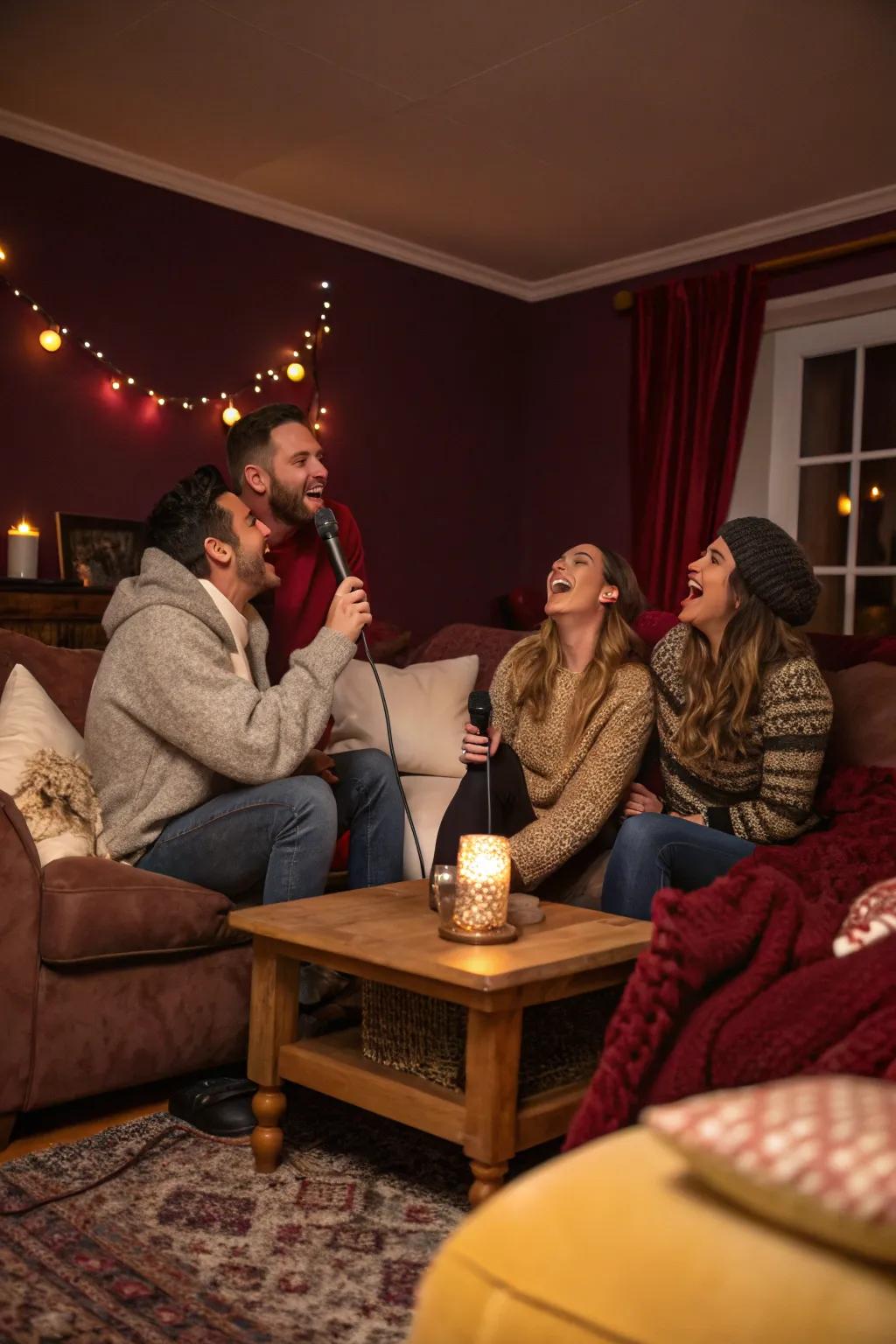 Unleash your inner rock star with an unforgettable karaoke night at home. 🎤 #KaraokeFun #SingYourHeartOut