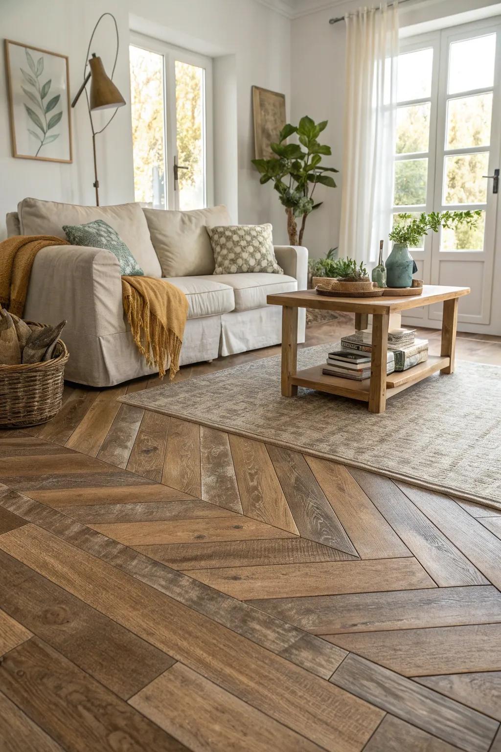 Rustic laminates bring the warmth and charm of the countryside to your home.