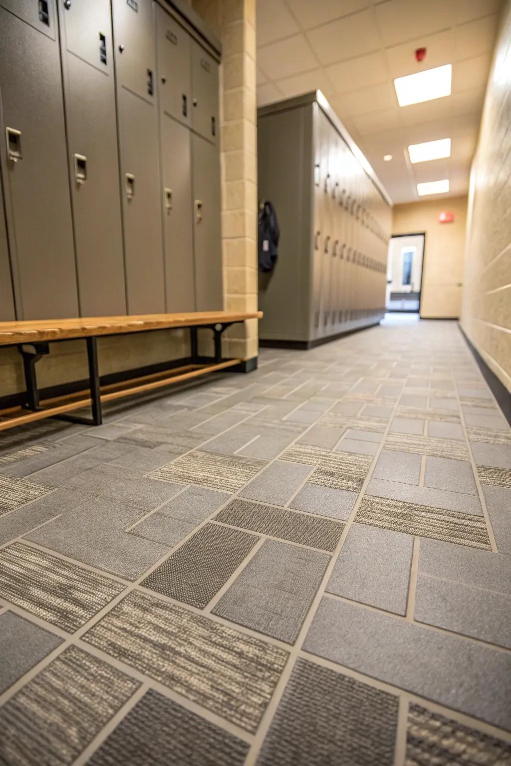 Ensure your locker room remains pristine with durable and stylish flooring choices.
