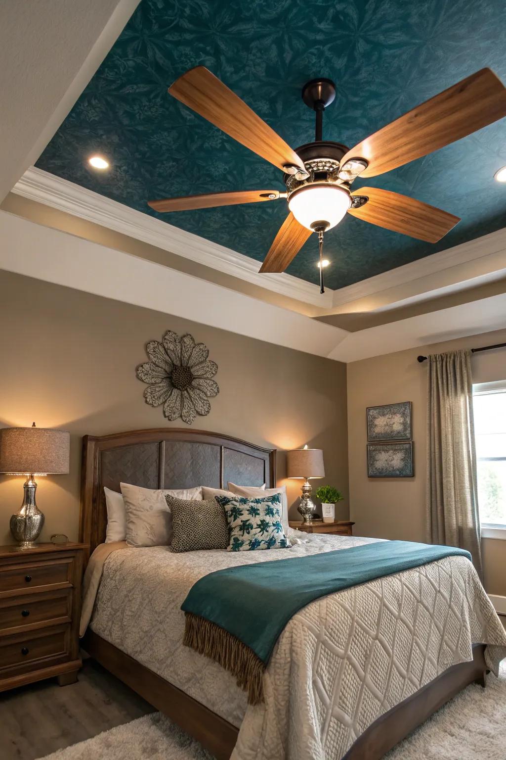 Make a statement with a fan that doubles as a piece of art.