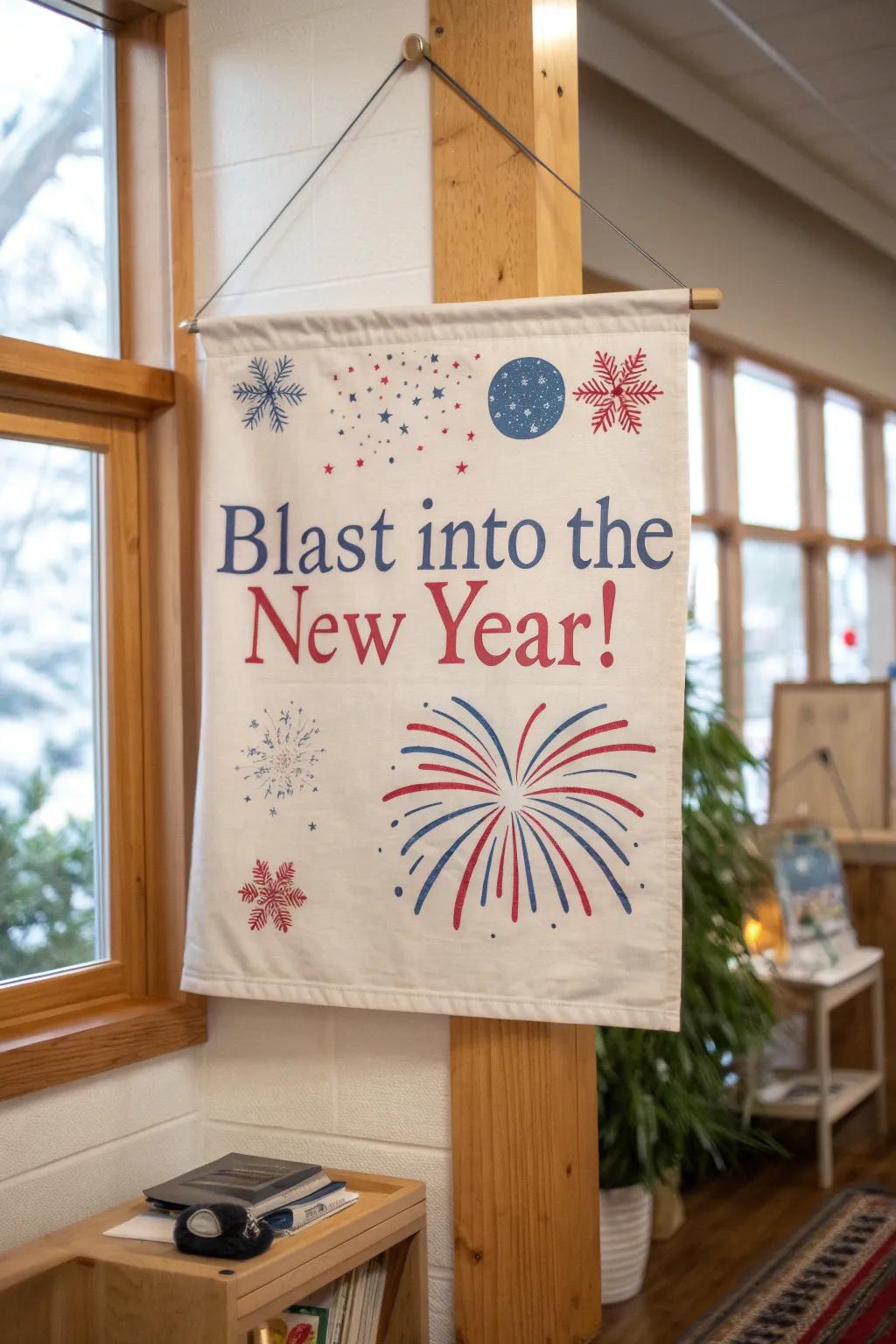 Start the year with a bang using a fireworks-themed banner that energizes the classroom.