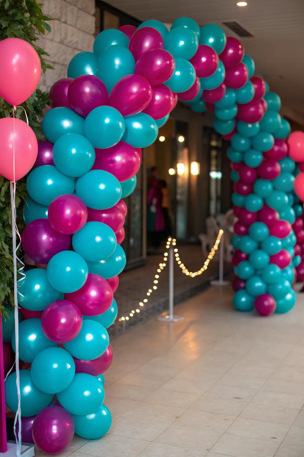 Bring the party to life with a burst of colorful balloons.