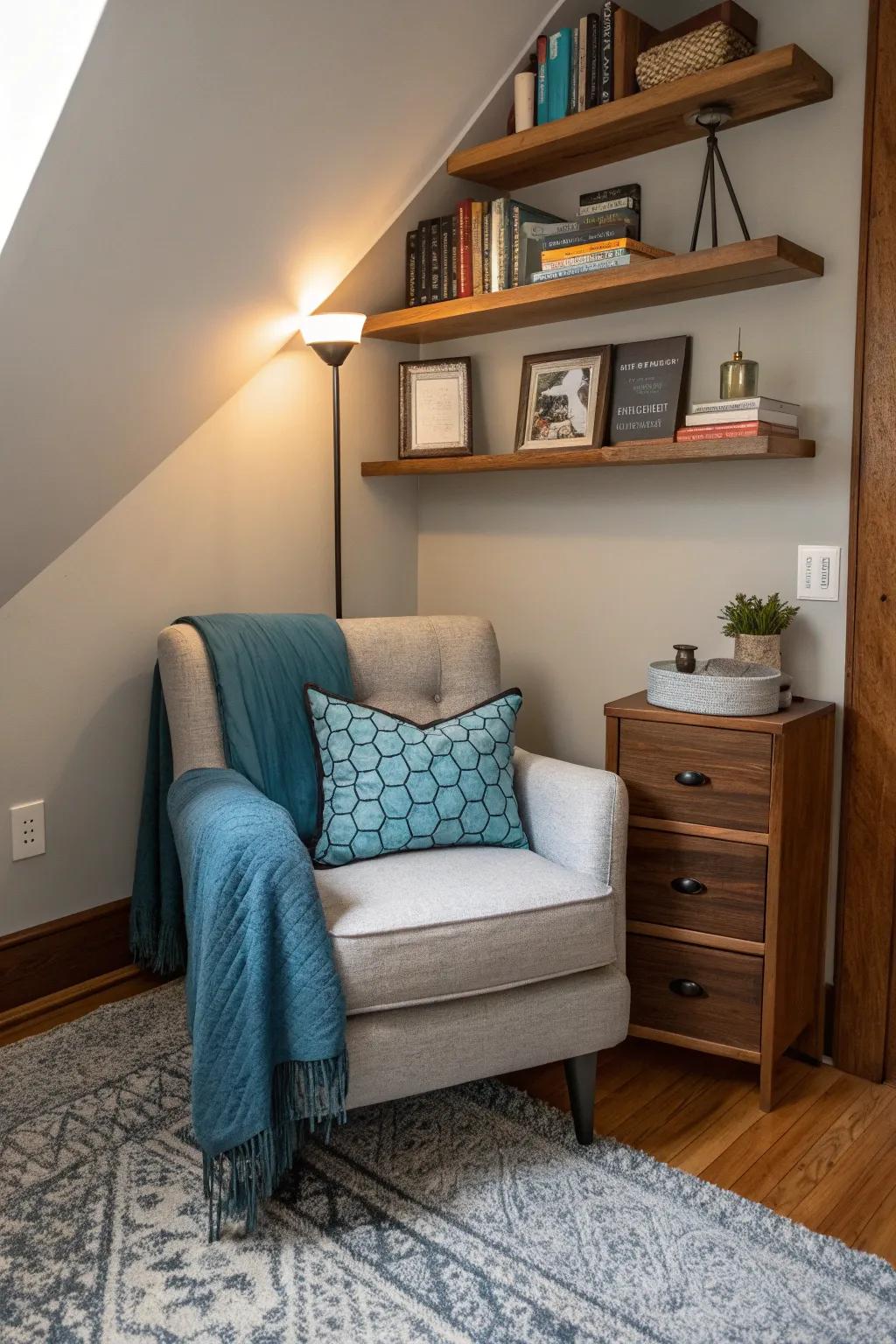 Every corner counts! Turn empty corners into functional and inviting spaces. 📚 #SpaceOptimization #ReadingNook