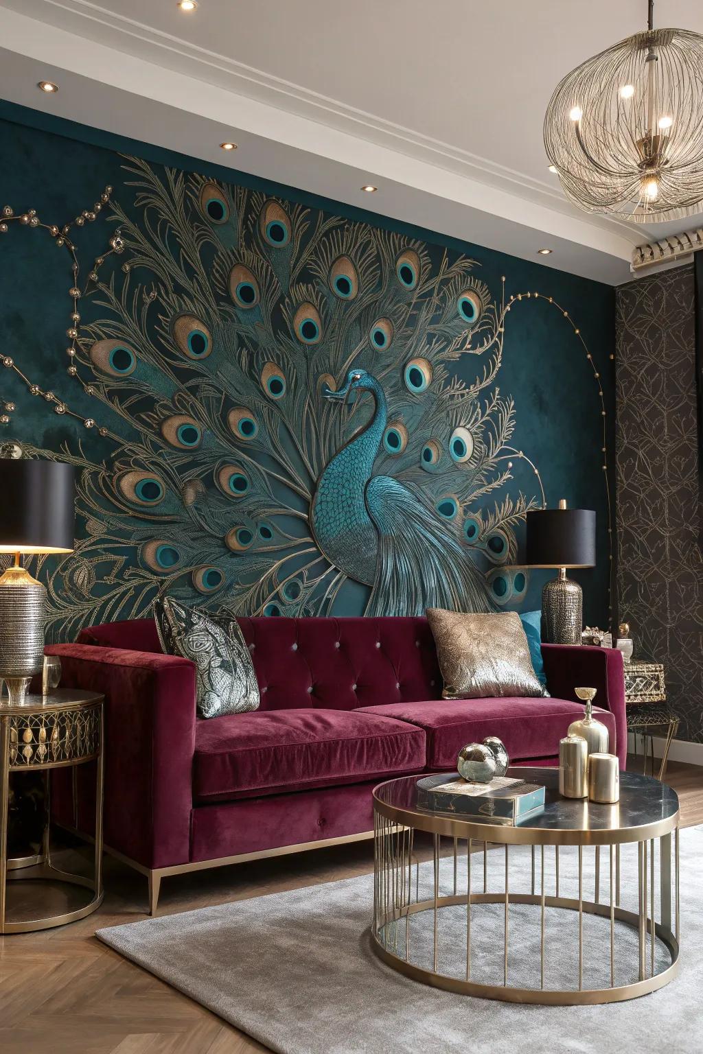 Make a statement with creative wall treatments that draw the eye and define your space.