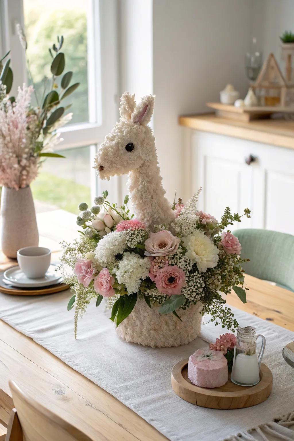 Add a whimsical twist to your floral arrangements with playful animal shapes! 🐻 #Whimsy #FlowerArt
