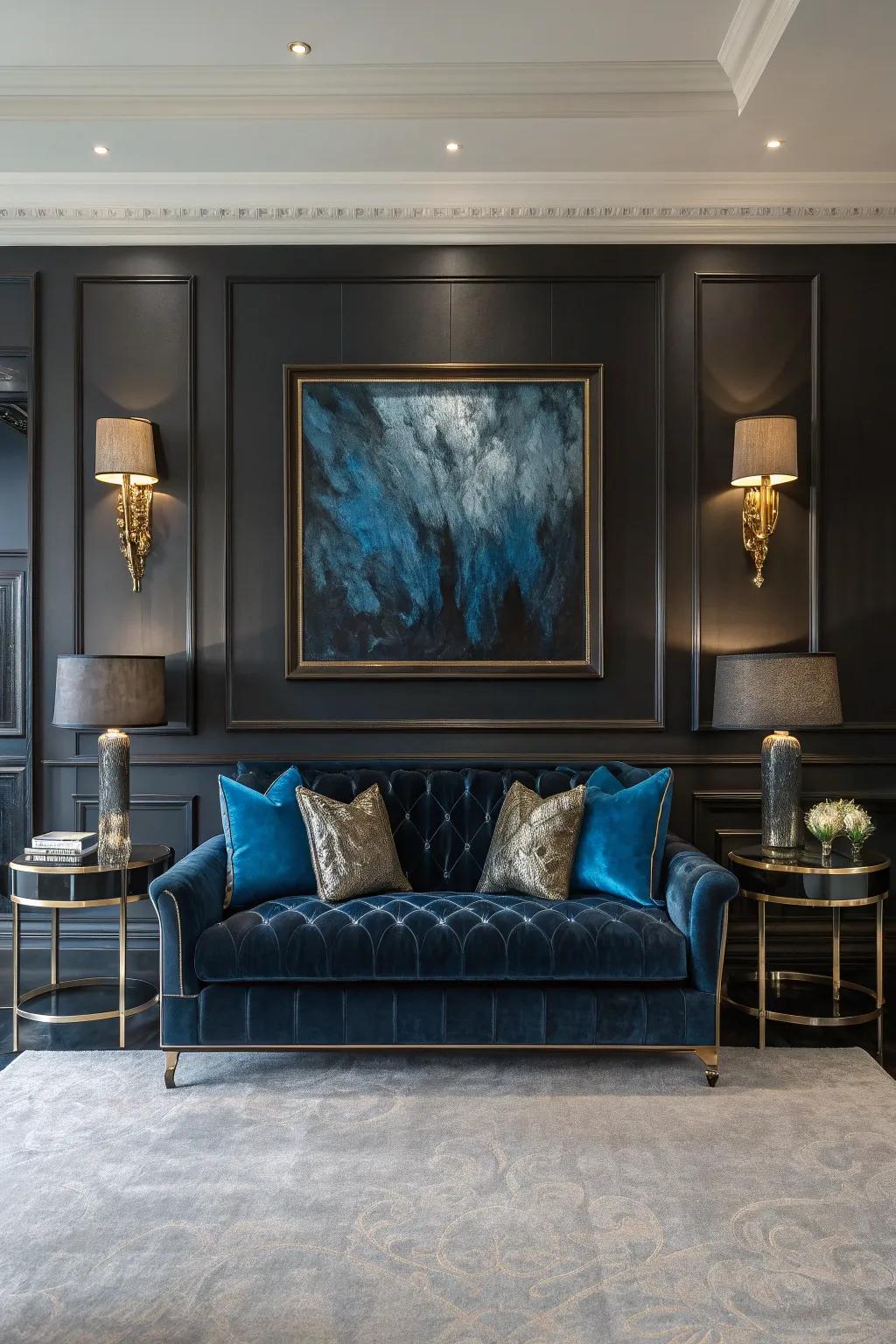 Symmetry in design creates a balanced and harmonious living space. ♟️💙 #SymmetricalDesign #InteriorHarmony