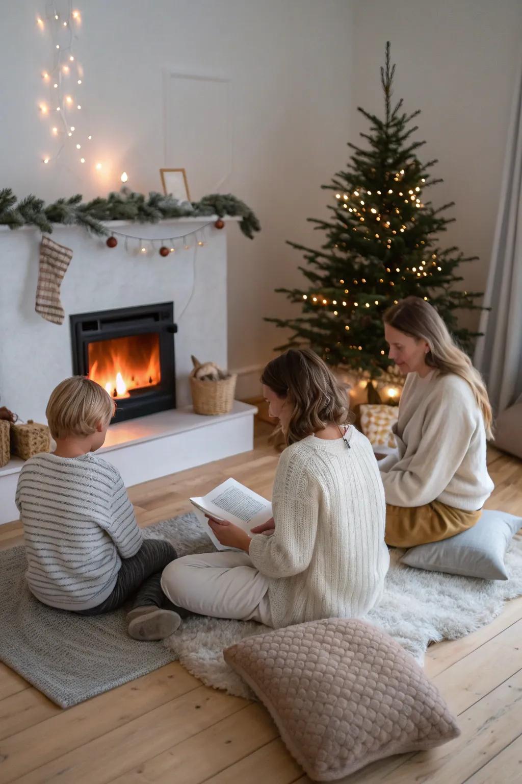 Create magical moments with storytelling by the glow of the fire.