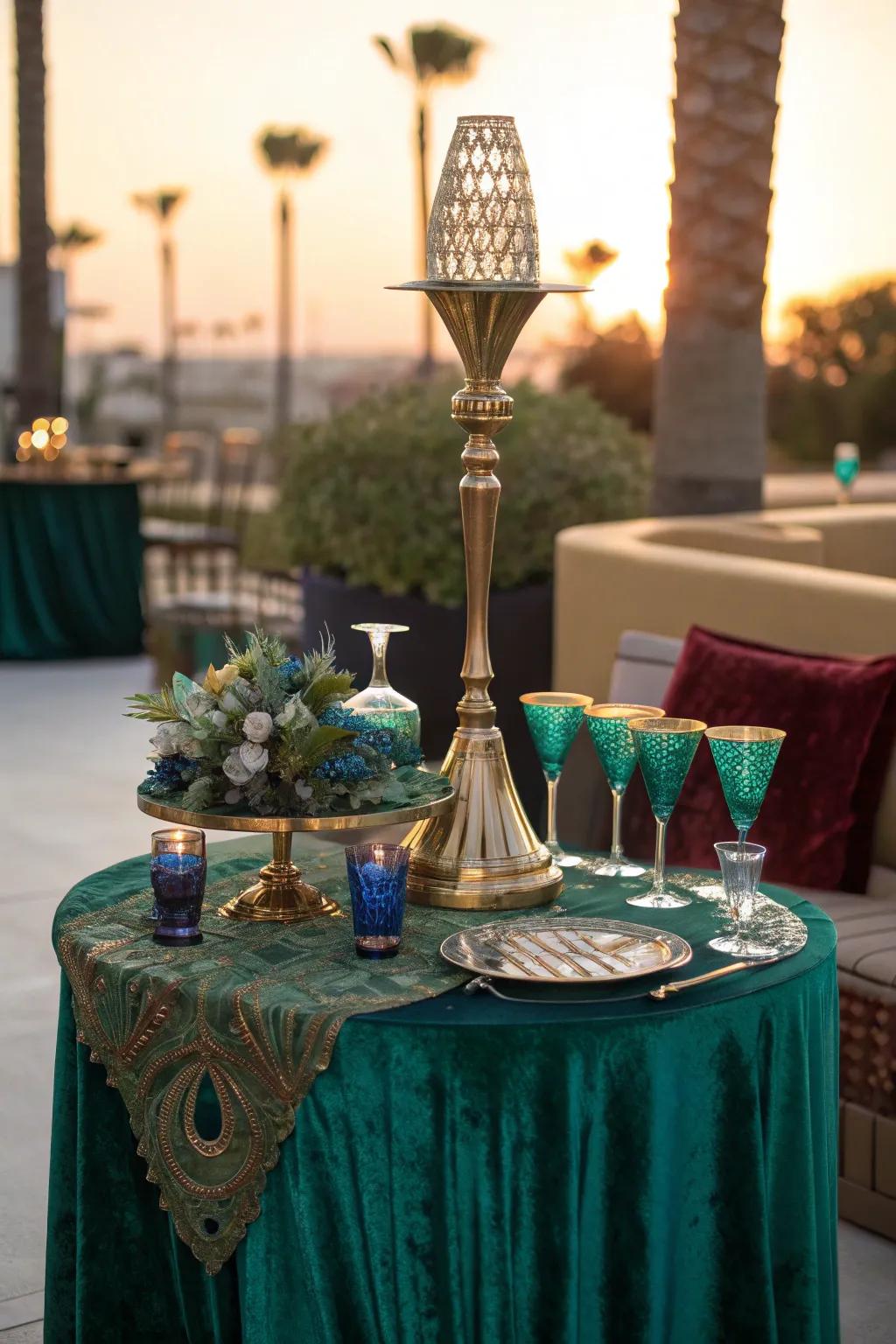 Make a statement with vibrant colors and bold contrasts. 🎨 #ColorPop #CocktailDecor #BoldDesign