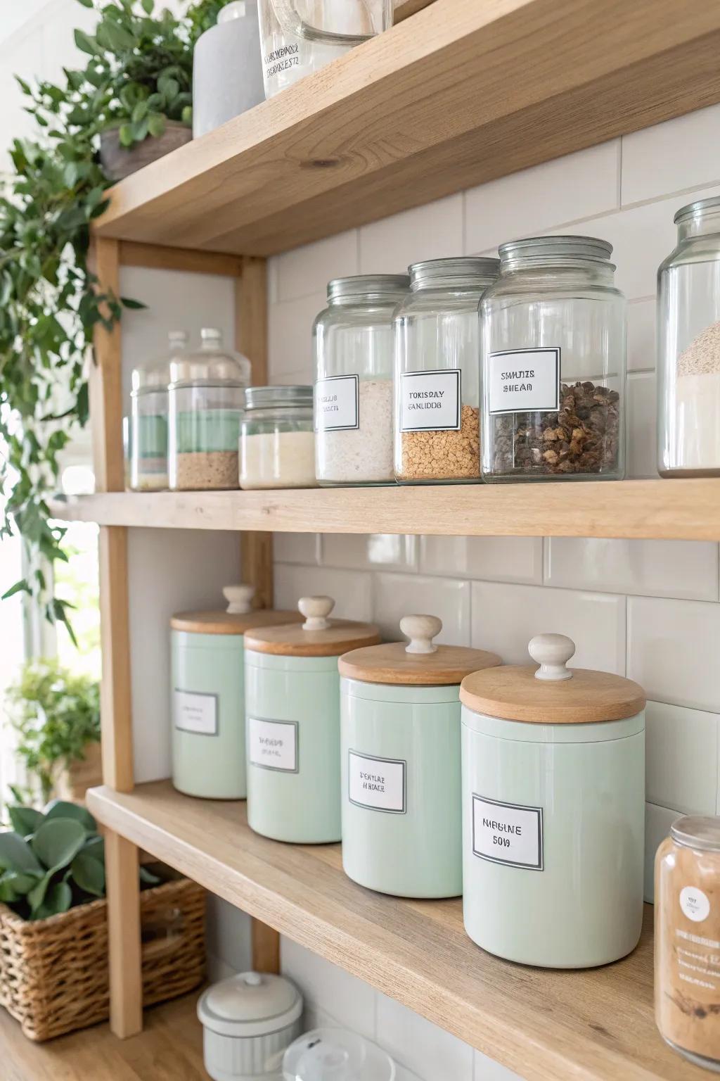 Achieve clarity and order in your cupboards with the simple addition of labels. #OrganizedHome #Labeling