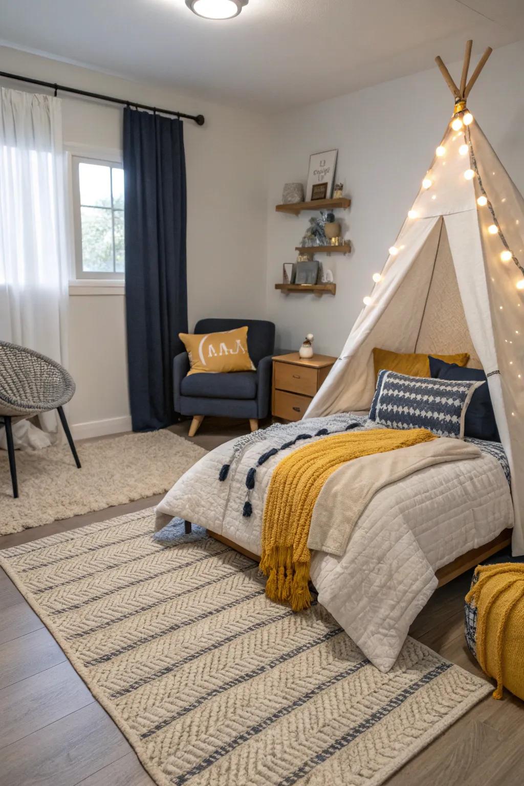 Wrap the room in comfort with textiles that add warmth and texture.