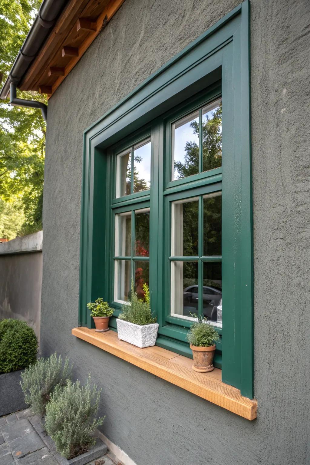 Make a statement with bold-colored stucco trims that turn heads. #BoldDesign #VibrantHome