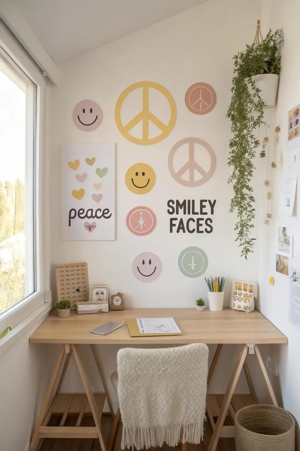 Bring back the good times with retro stickers that add a playful touch to your workspace.