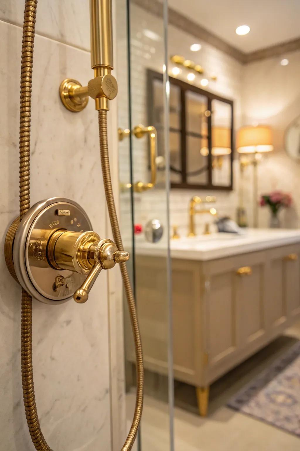 Achieve perfect water temperature with thermostatic controls, ensuring a consistently comfortable shower experience.