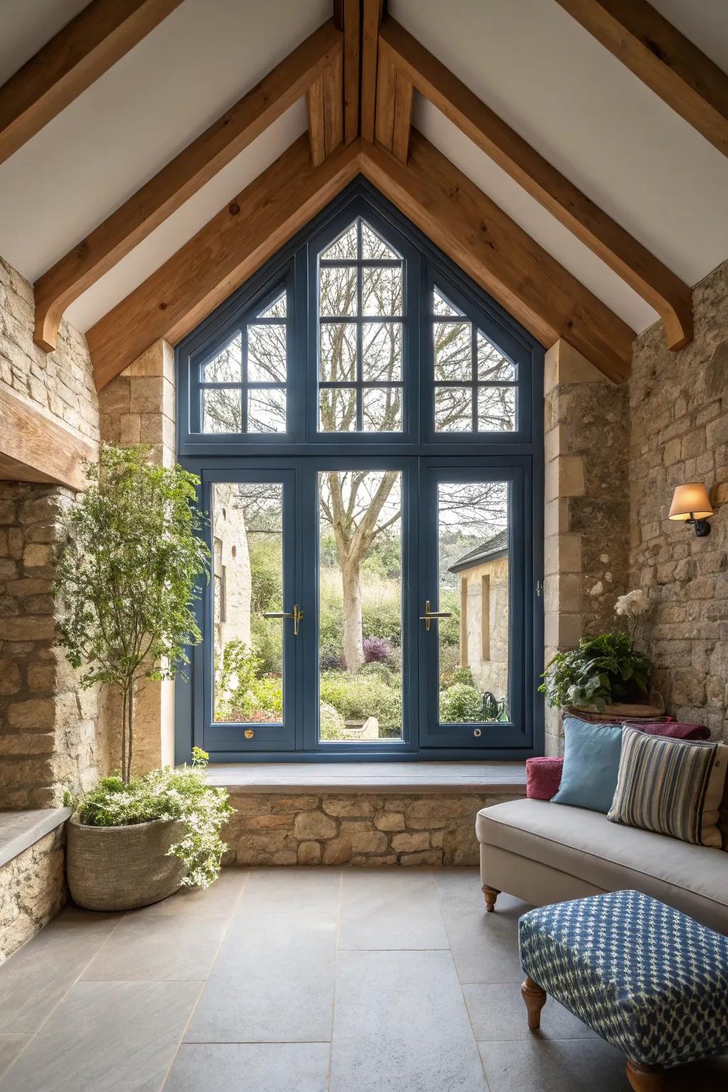 Create a conversation piece with a unique architectural feature in your extension.