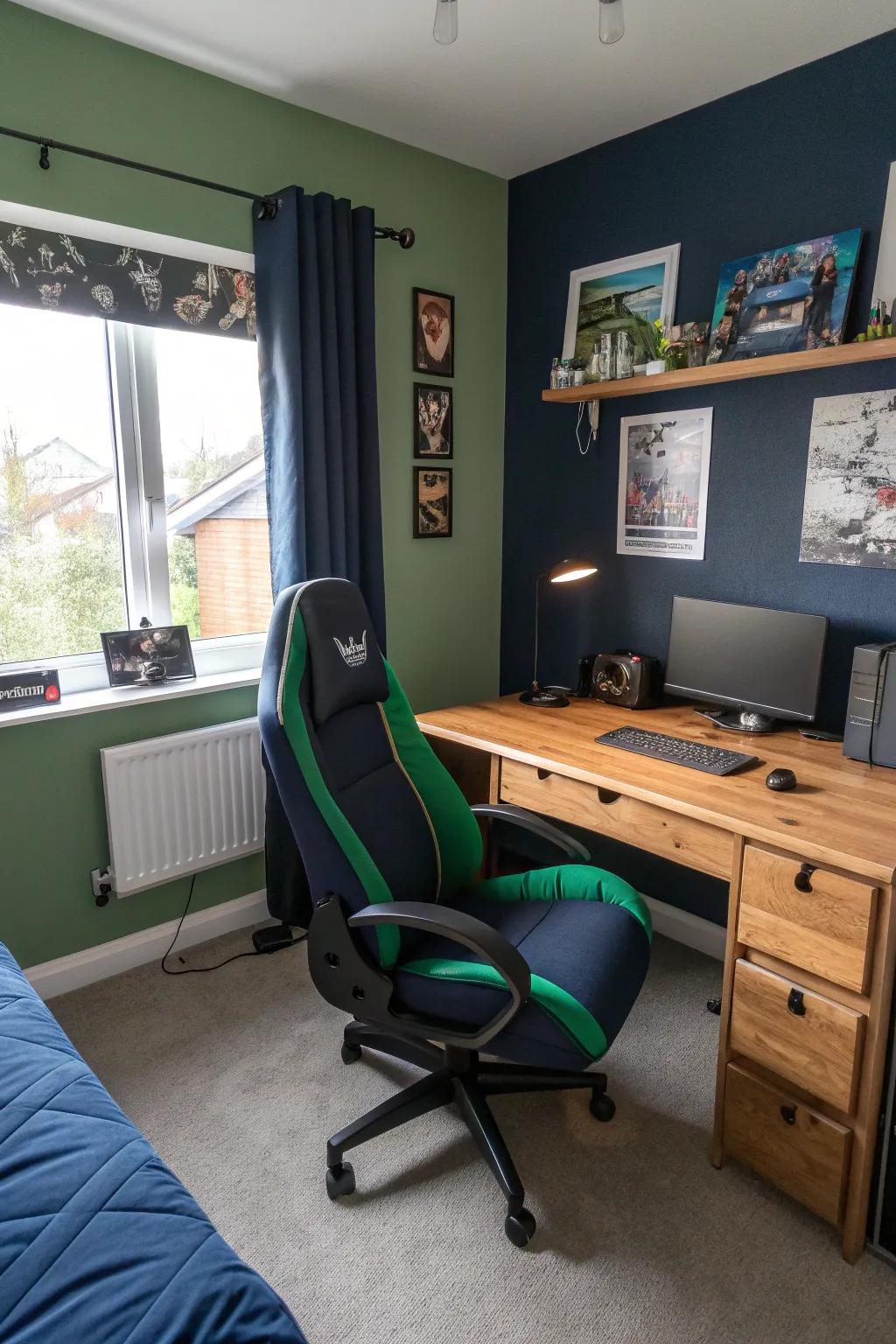 Create the ultimate gaming zone with a smart setup that maximizes space and style.