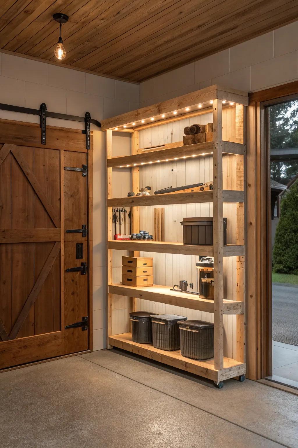 Unlock hidden storage potential with corner shelving units.