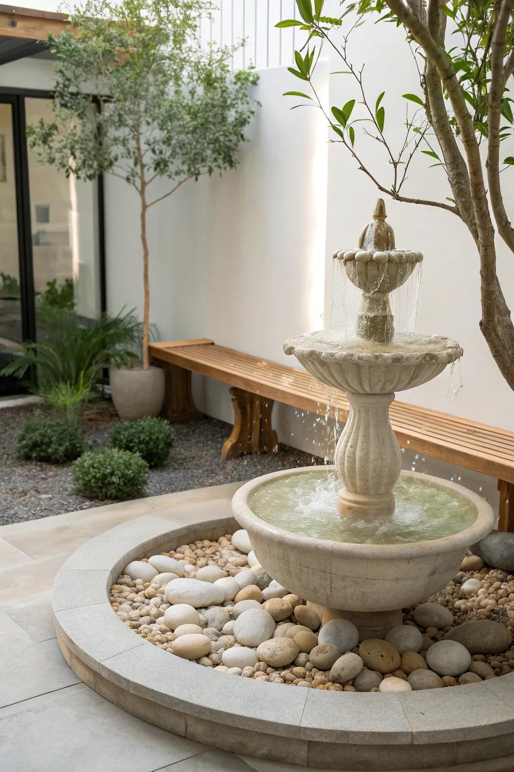 Let the soothing sound of water bring peace to your zen corner.