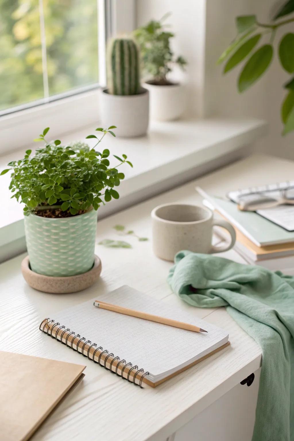 Breathe life into your workspace with lush greenery that inspires and rejuvenates.