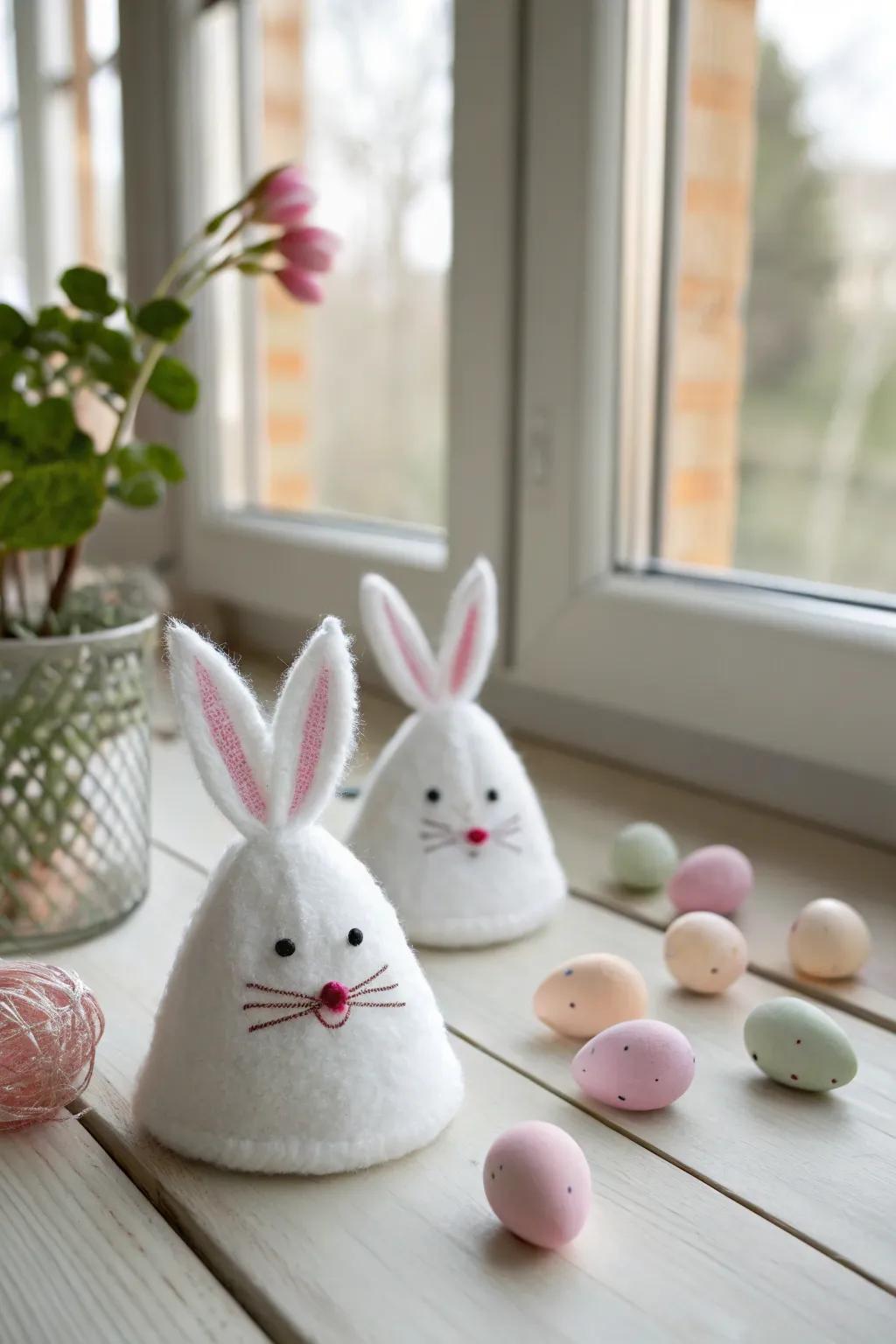 Hop into the Easter spirit with these cute DIY bunny noses. 🐰 #CraftyEaster #DIYProps