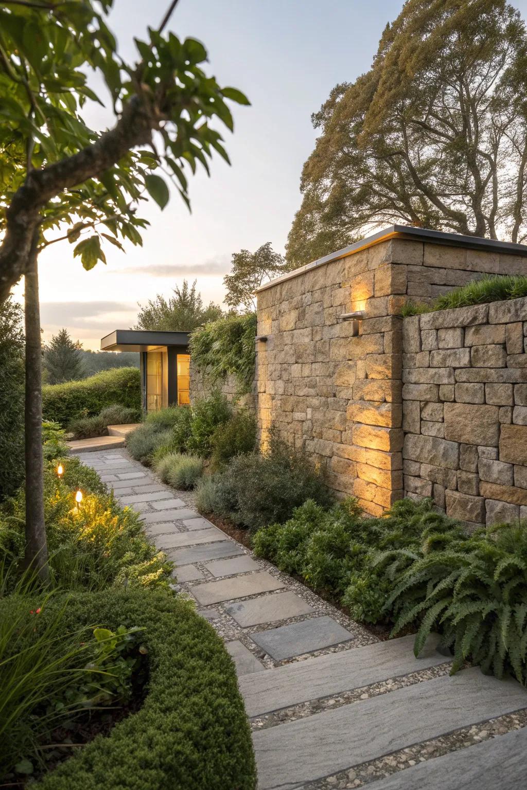 Achieve garden harmony with stone cladding that complements your home's natural surroundings. 🌿 #OutdoorBeauty