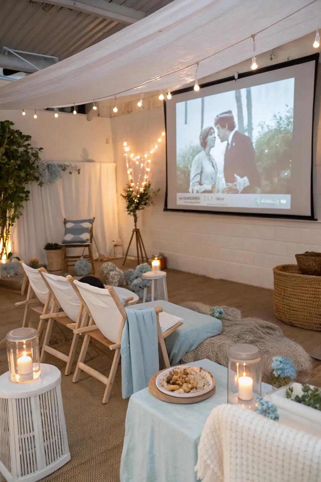 Enjoy a classic French film under the stars. 🎬 #MovieNight #FrenchCinema