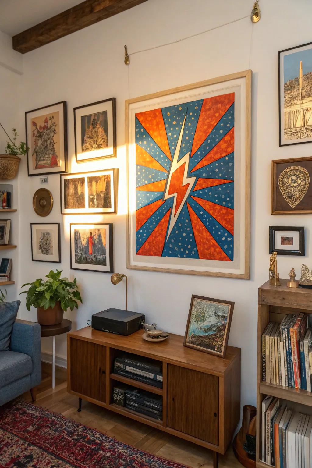 Blend old and new for a chic, eclectic vibe. #EclecticStyle #ArtLovers ❤️