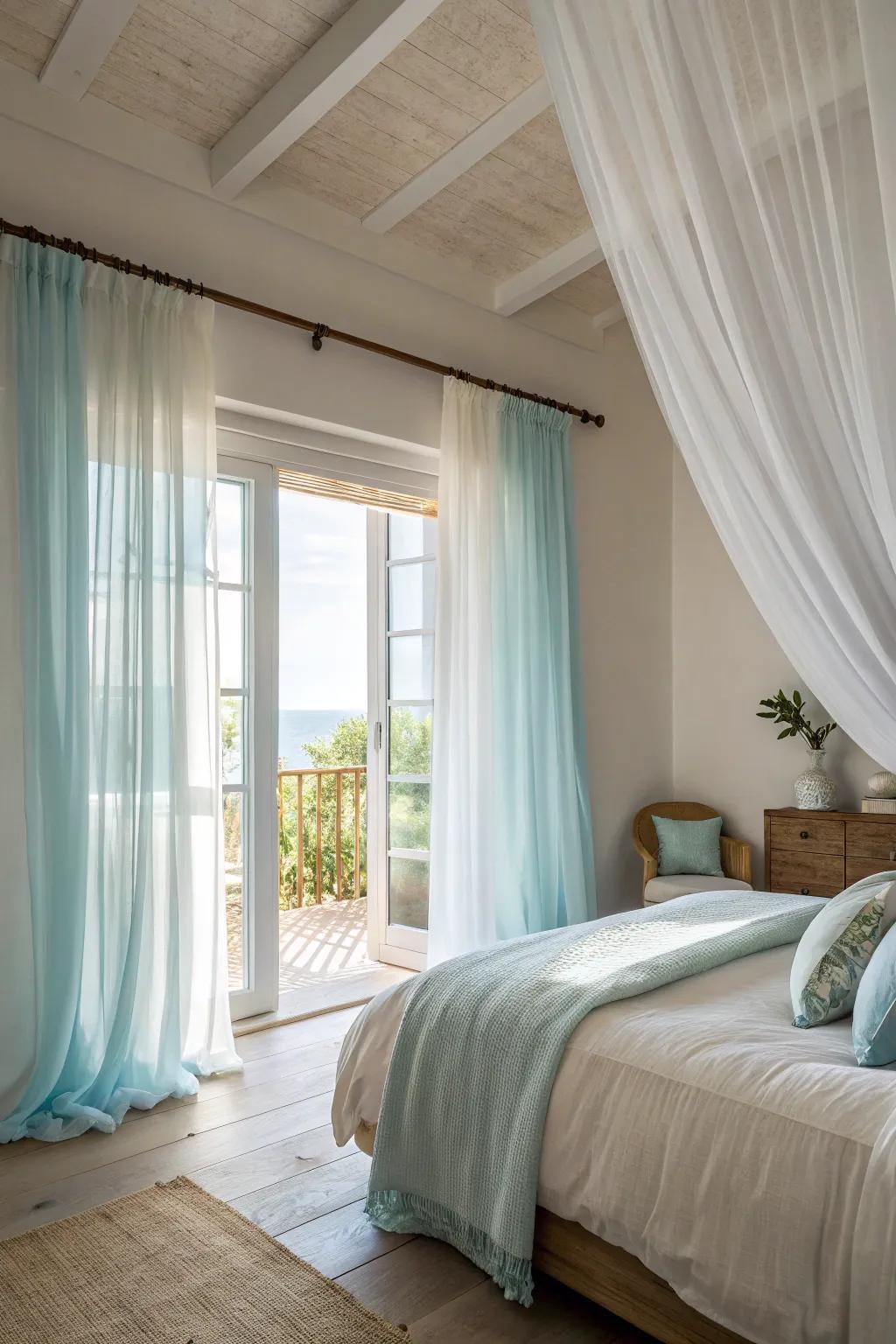 Create a sense of height and grandeur with curtains hung close to the ceiling. 🏡🖼️ #HomeDecor #DesignTips