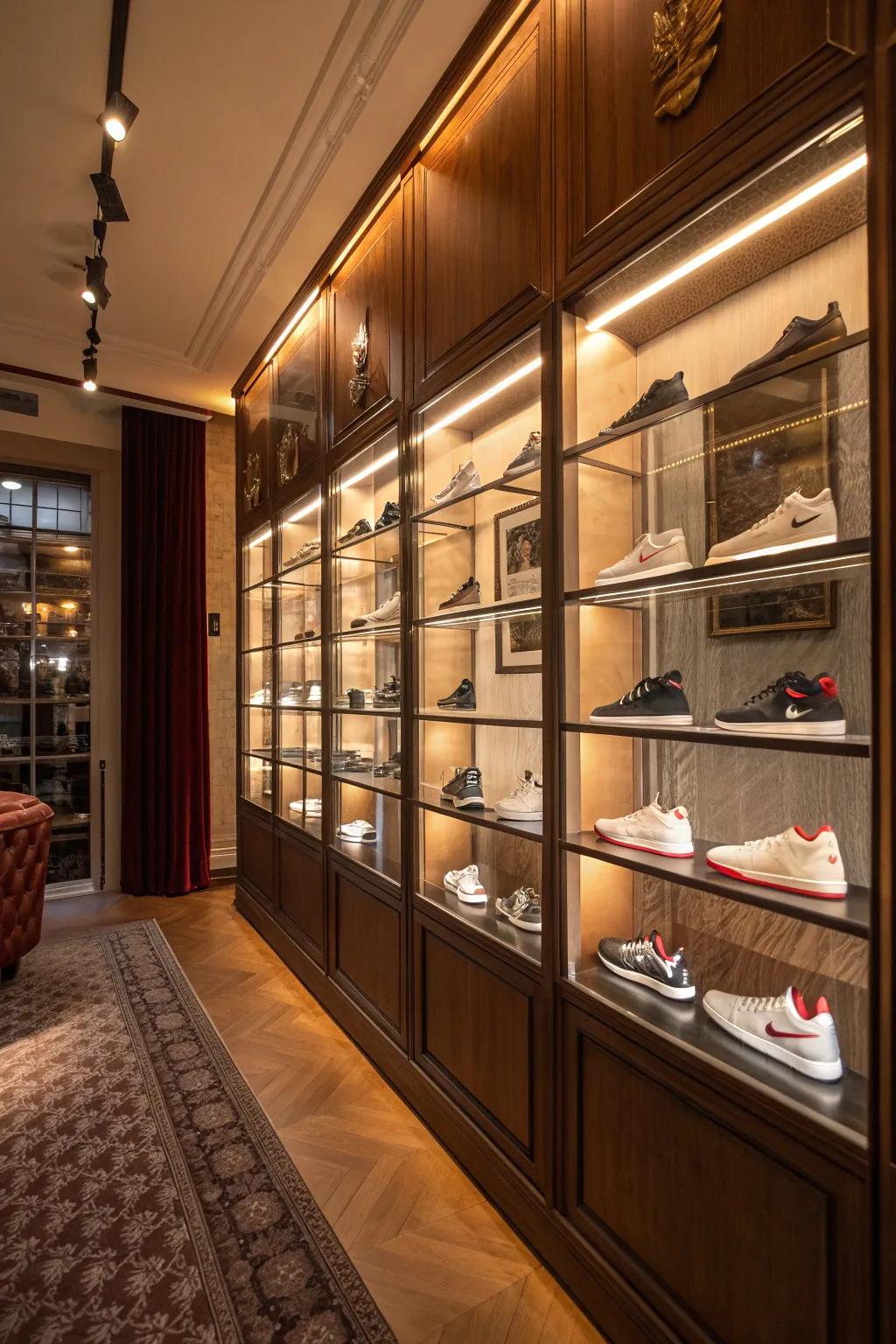 Protect and display your sneakers with transparent boxes that offer practicality and style. #CleanDisplay #SneakerProtection