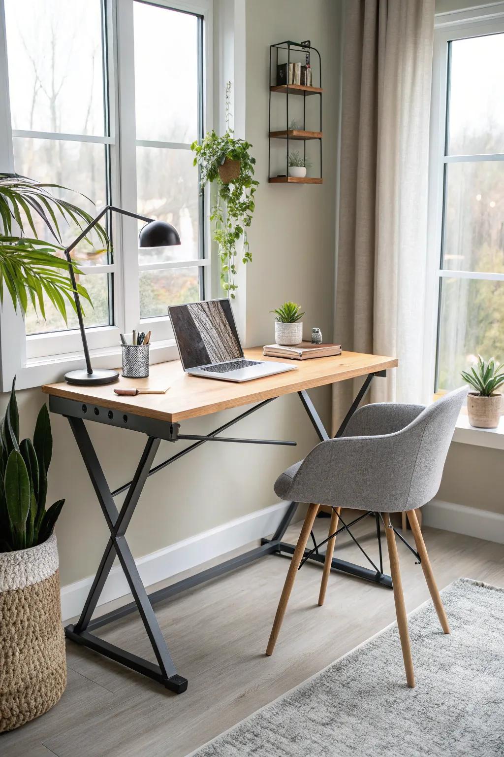 Switch things up with a standing desk that boosts your energy and focus. #StandingDesk #WorkspaceWellness #ActiveOffice