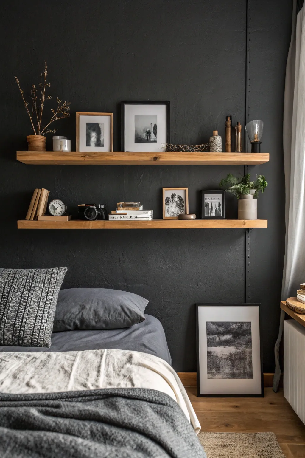 17+ Stunning Black Grey Bedroom Ideas