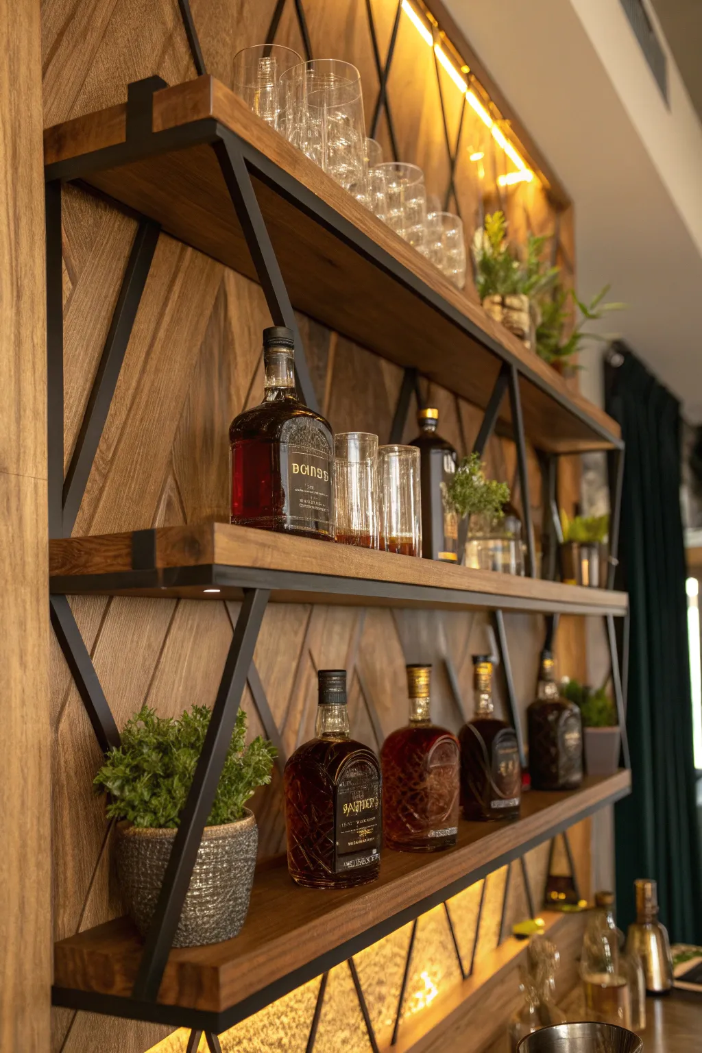 17+ Stylish Liquor Wall Shelf Ideas