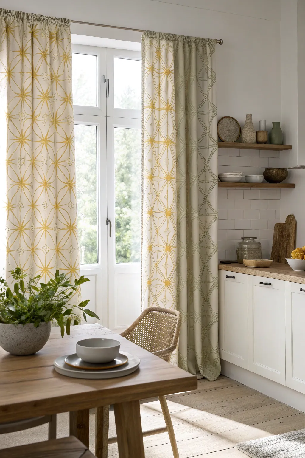 16+ Stylish Modern Kitchen Curtain Ideas