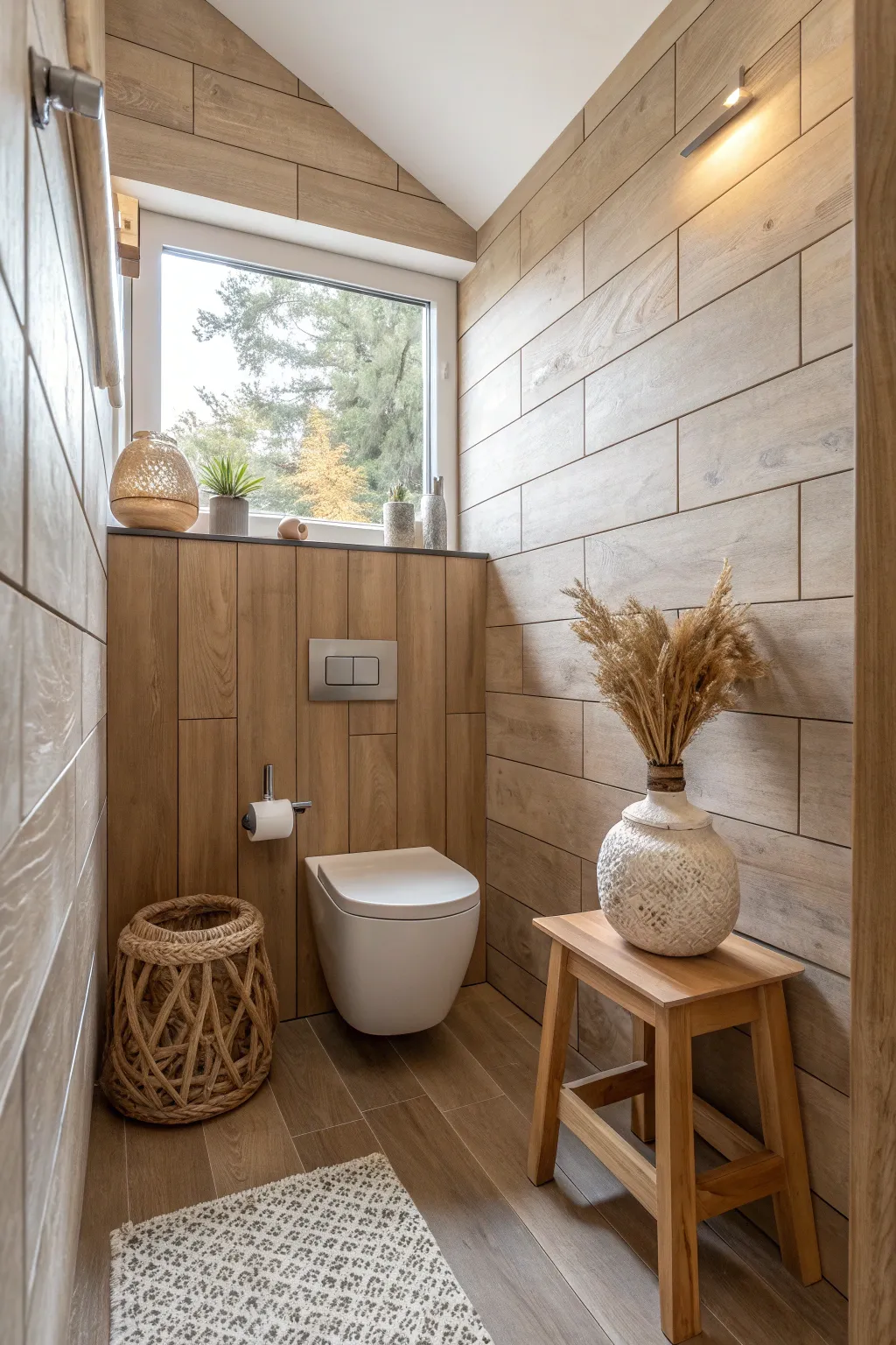 16+ Modern Wood Tile Ideas for Small Bathrooms