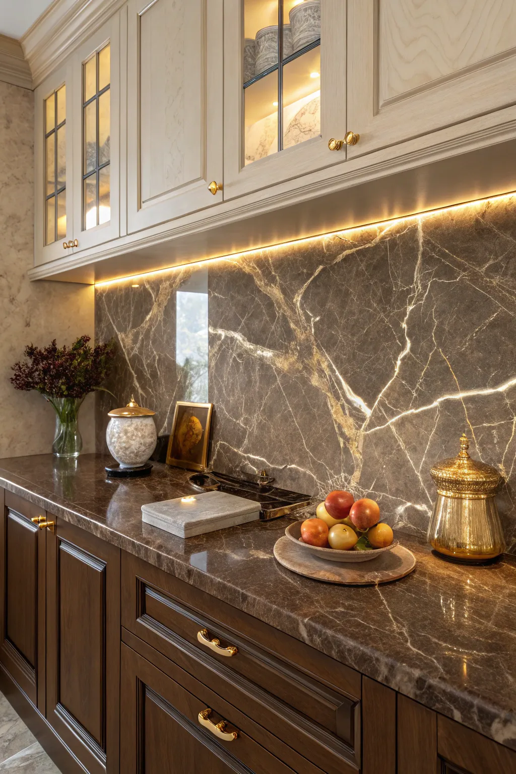 17+ Stunning Brown Granite Countertop & Backsplash Ideas