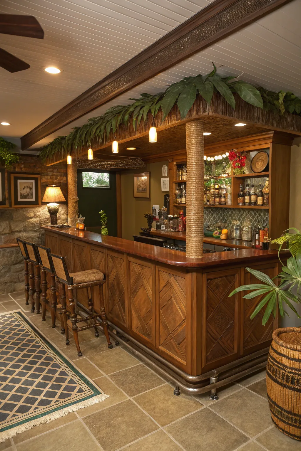 18+ Creative Basement Tiki Bar Ideas