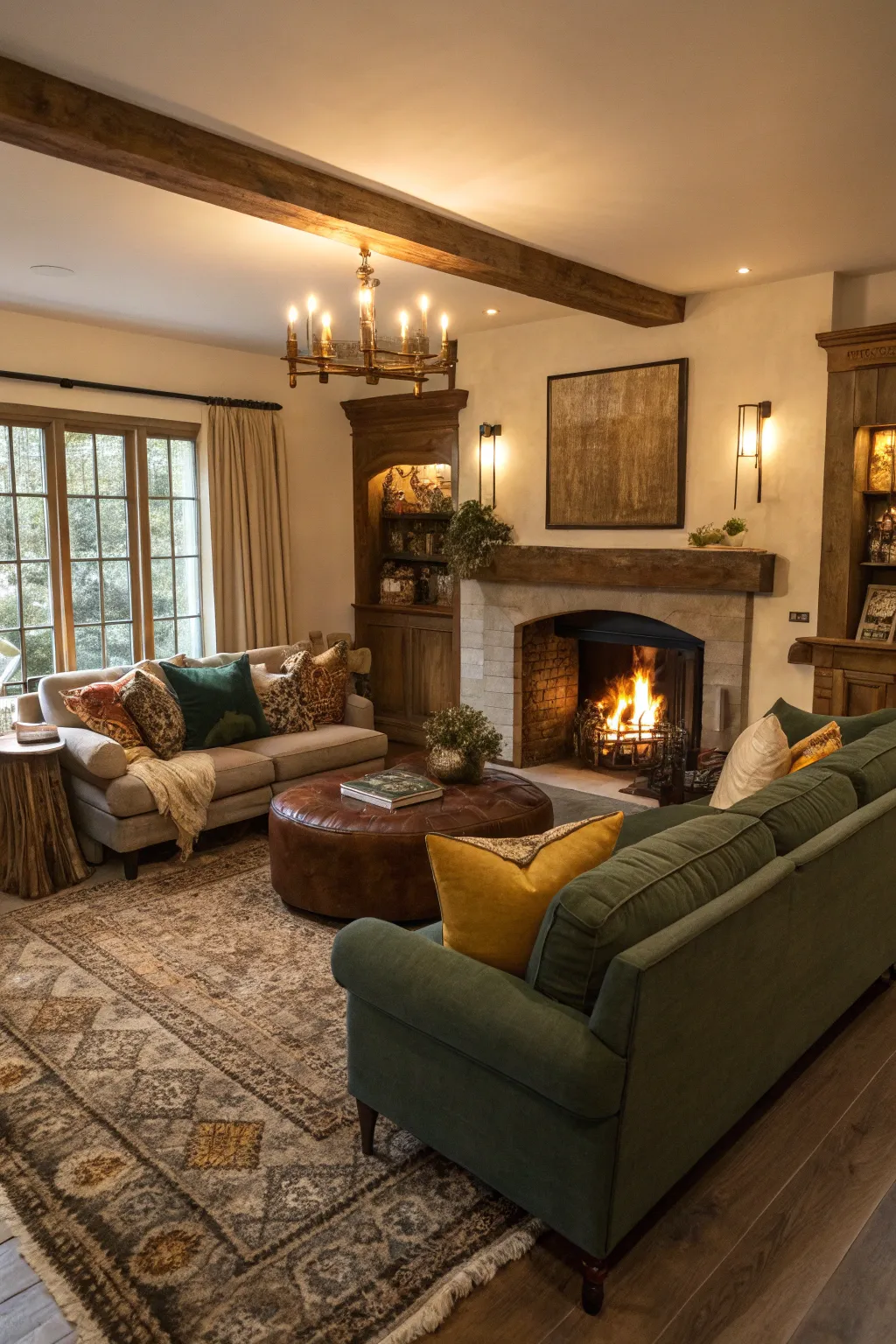 19+ Clever Corner Fireplace Living Room Ideas