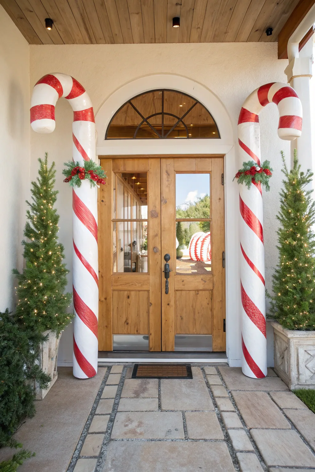 20+ Creative Candy Cane Door Decorating Ideas