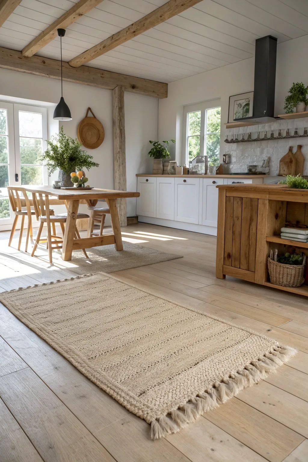 16+ Charming Farmhouse Kitchen Rug Ideas