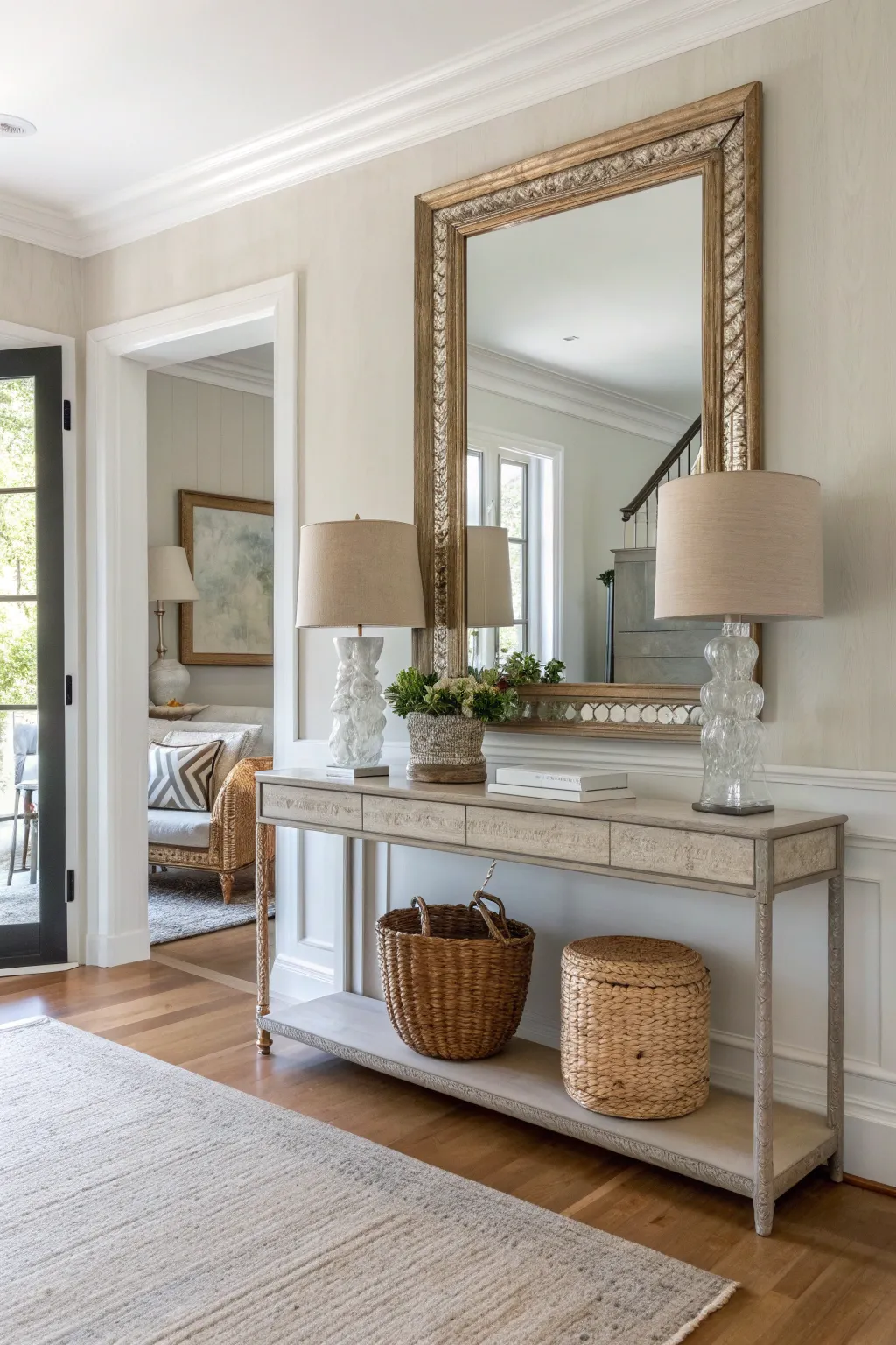 18+ Inspiring Living Room Entryway Ideas