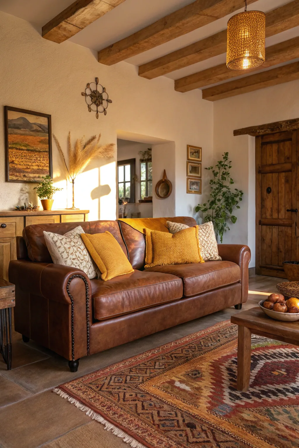 16+ Stylish Colors to Pair with Brown Leather Sofas
