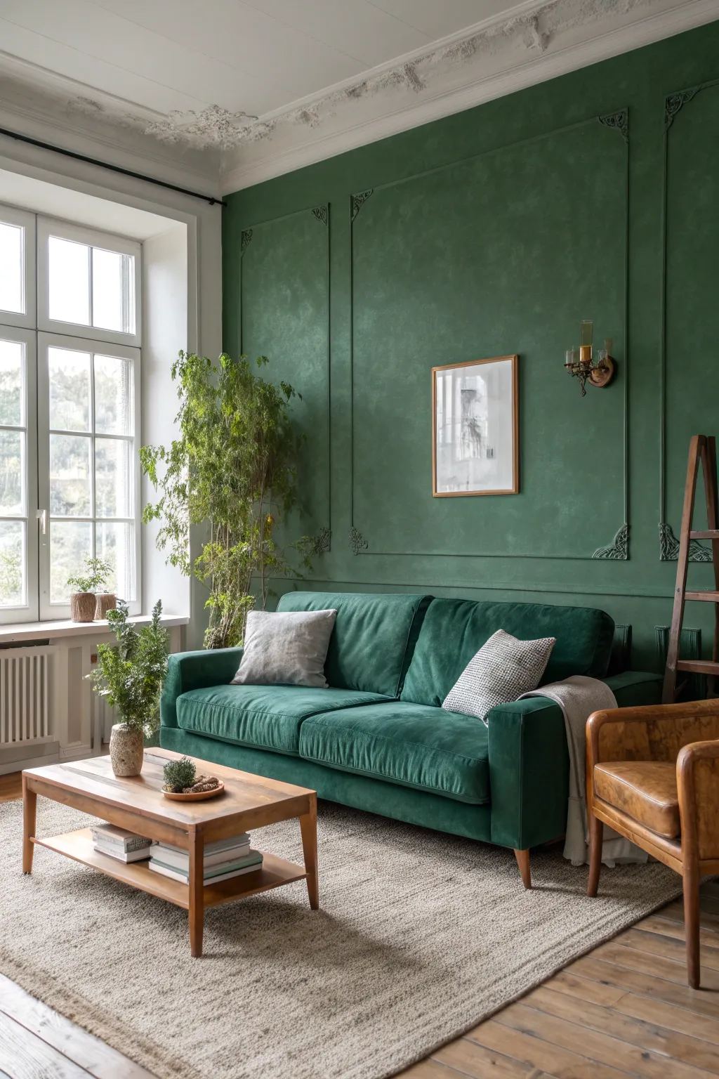 16+ Inspiring Green Wall Ideas for Your Living Room