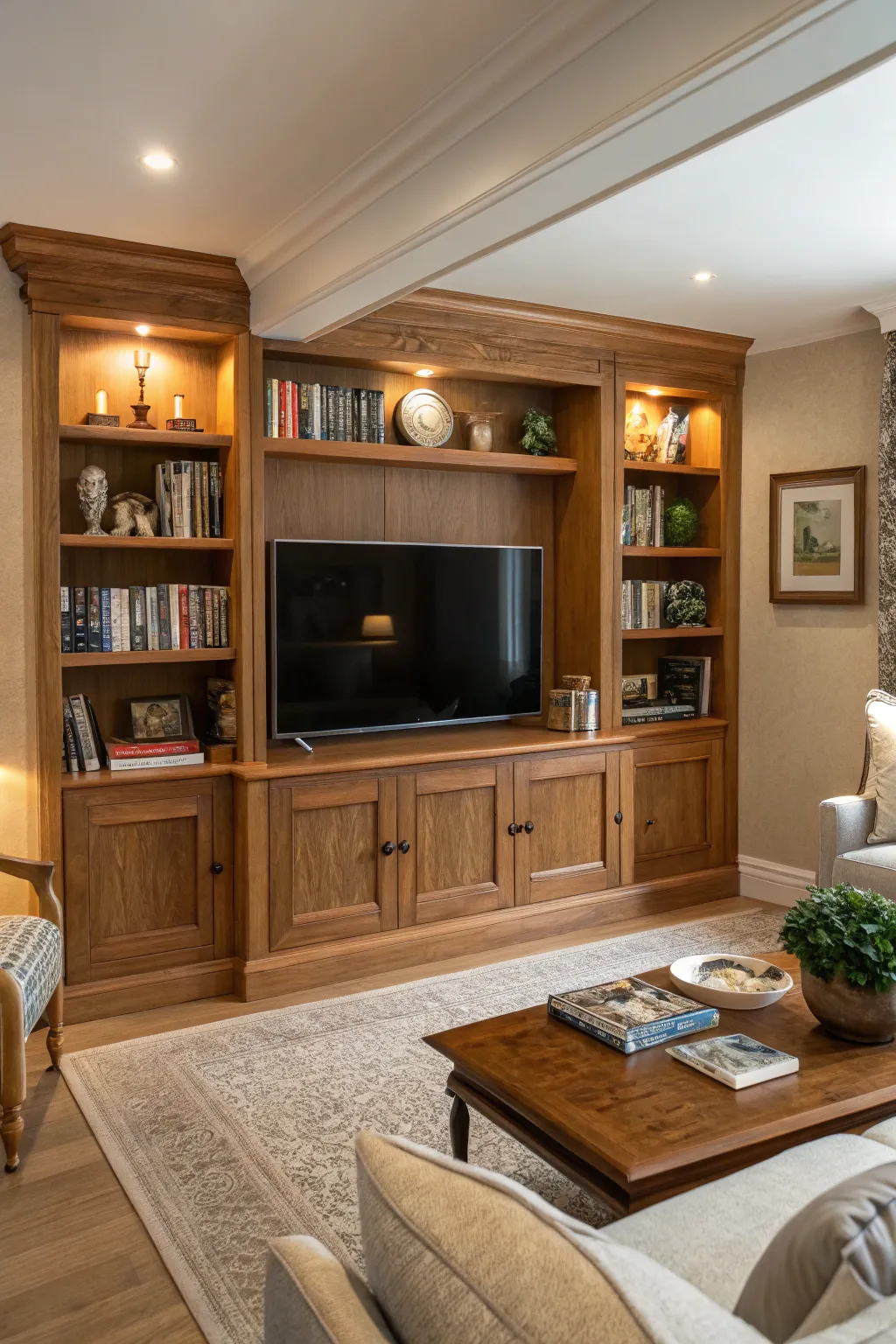 19+ Stylish Ideas to Decorate Wall Behind TV Stand