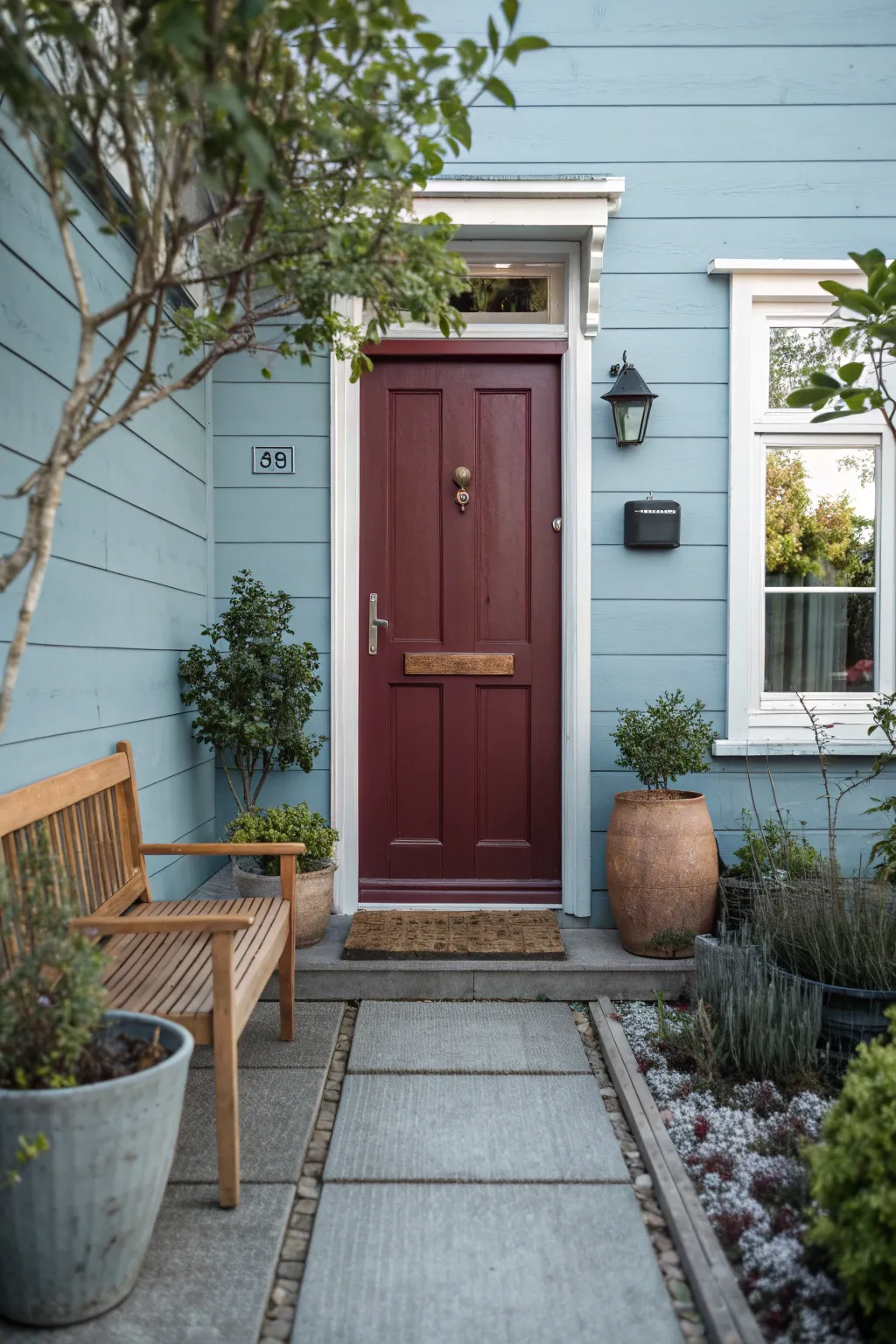 16+ Charming Blue House Door Color Ideas