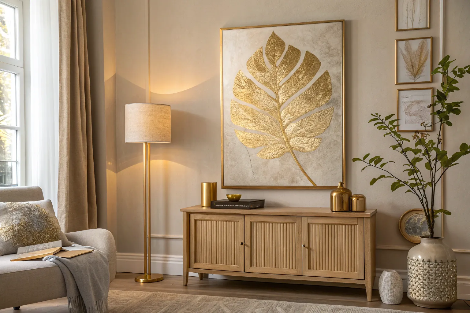 16+ Inspiring Abstract Gold Leaf Painting Ideas