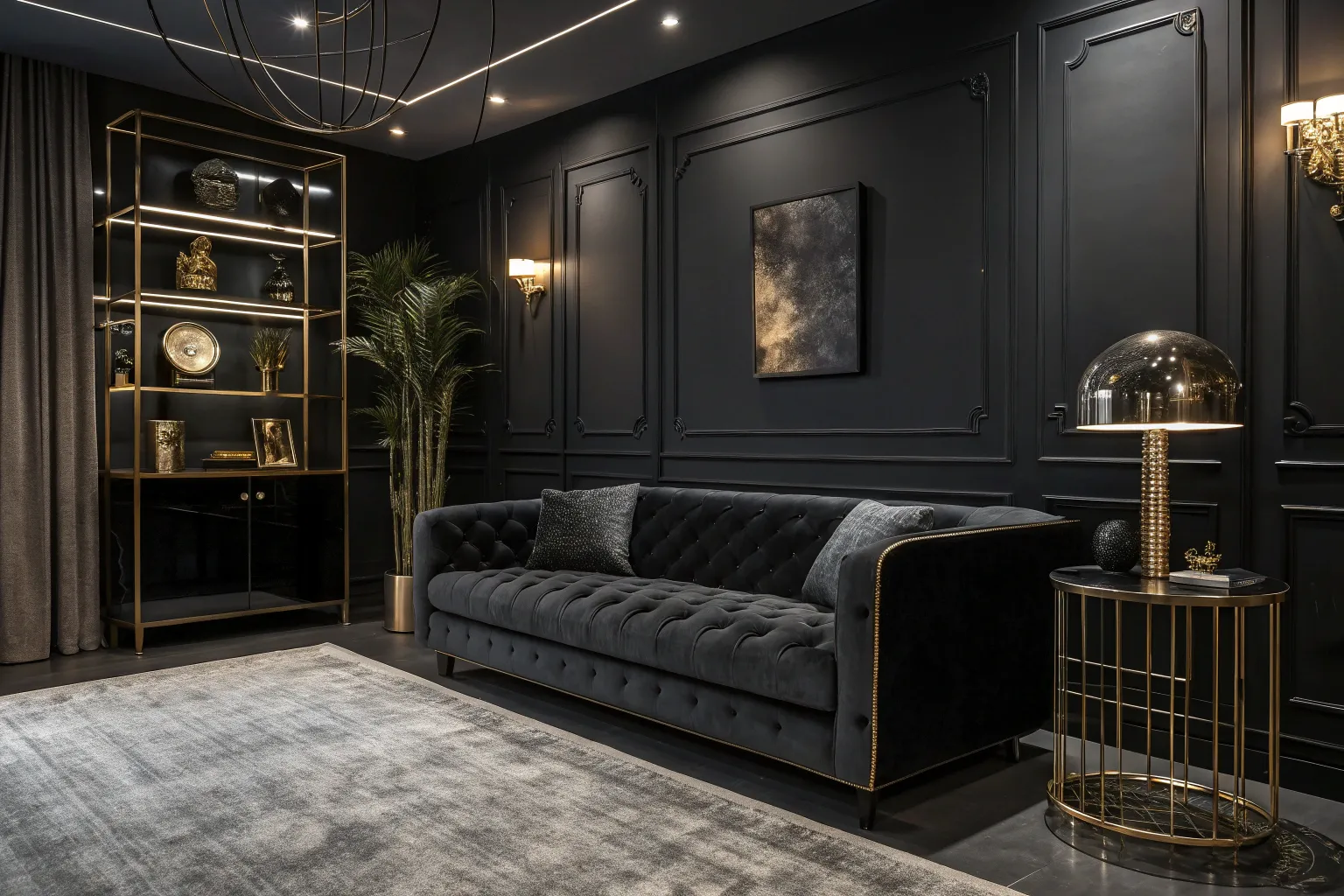 18+ Stylish All Black Room Ideas to Inspire You